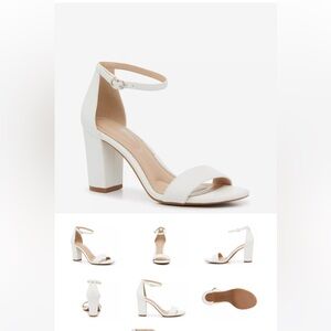 Kelly & Katie Hailee White Block Heel 
Size 7, worn once 
Super comfortable!